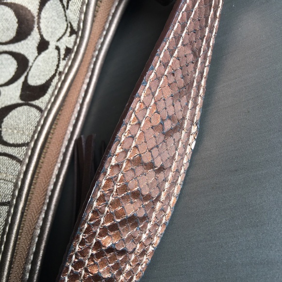 Coach Signature Shoulder Bag, Coach Fabric Bag - Picture 8 of 8